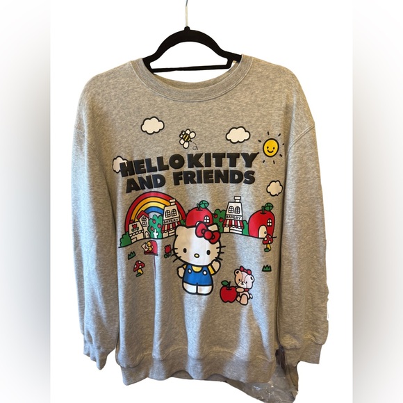 Sanrio Sweaters - NWOT Hello Kitty and Friends Gray Adult Sweatshirt
